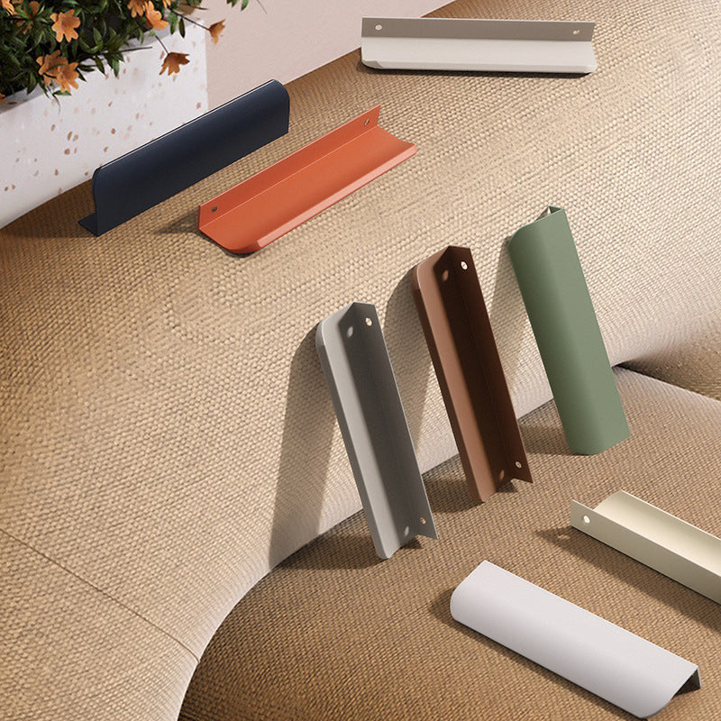 Comforsyco Invisible Round Arc Aluminum Alloy Cabinet Edge Pulls
