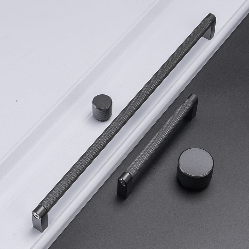 Comforsyco Knurled Aluminum Alloy Cabinet Handles and Round Knobs