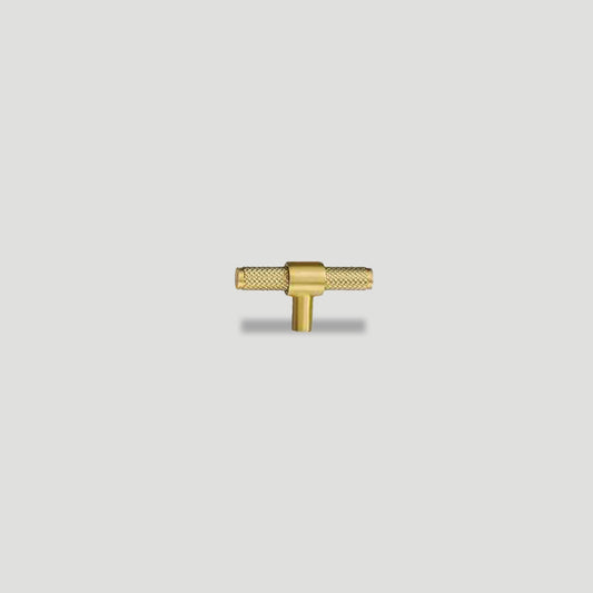 Comforsyco Knurled Brass Cabinet Handles and T-Bar Knobs