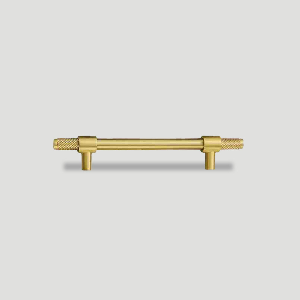 Comforsyco Knurled Brass Cabinet Handles and T-Bar Knobs