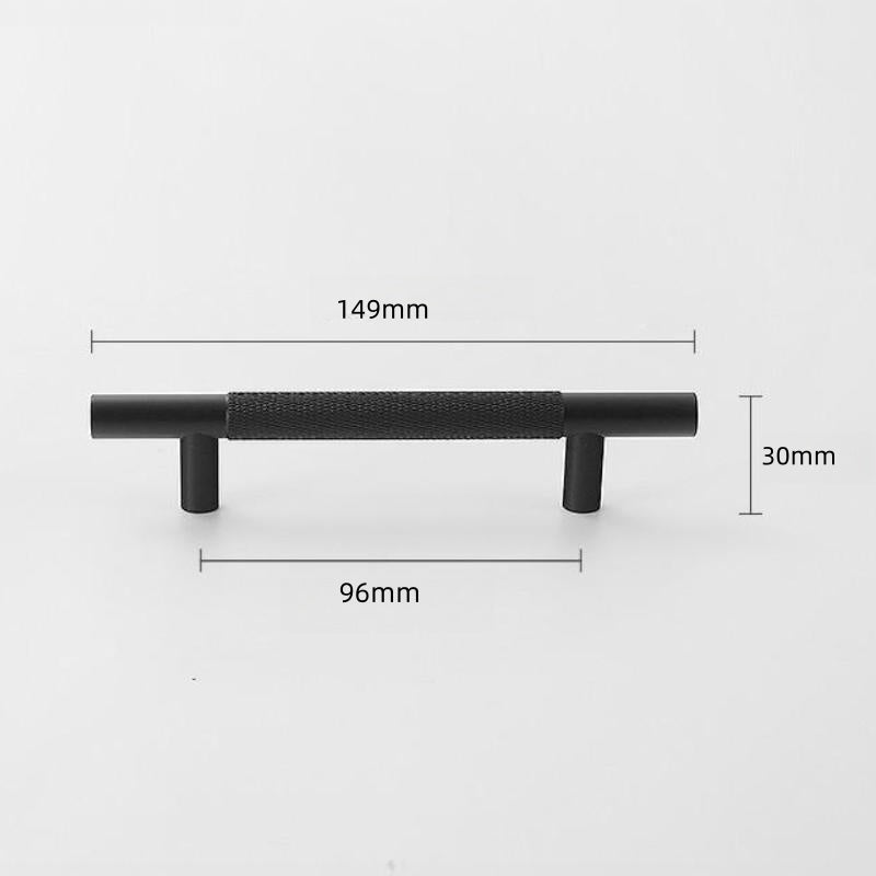 Comforsyco Knurled Round Bar Cabinet Handles and Knobs