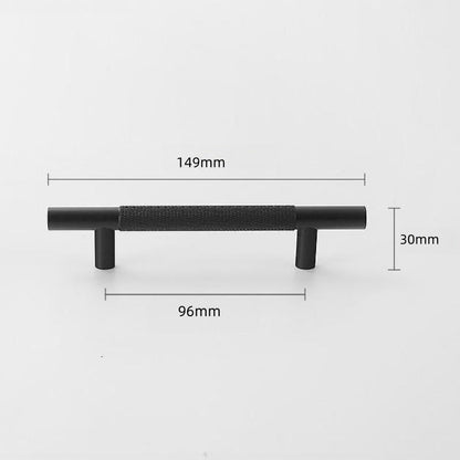 Comforsyco Knurled Round Bar Cabinet Handles and Knobs