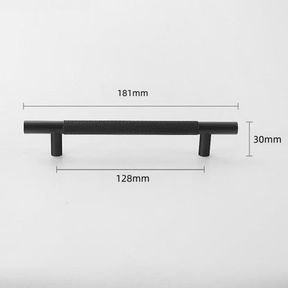 Comforsyco Knurled Round Bar Cabinet Handles and Knobs
