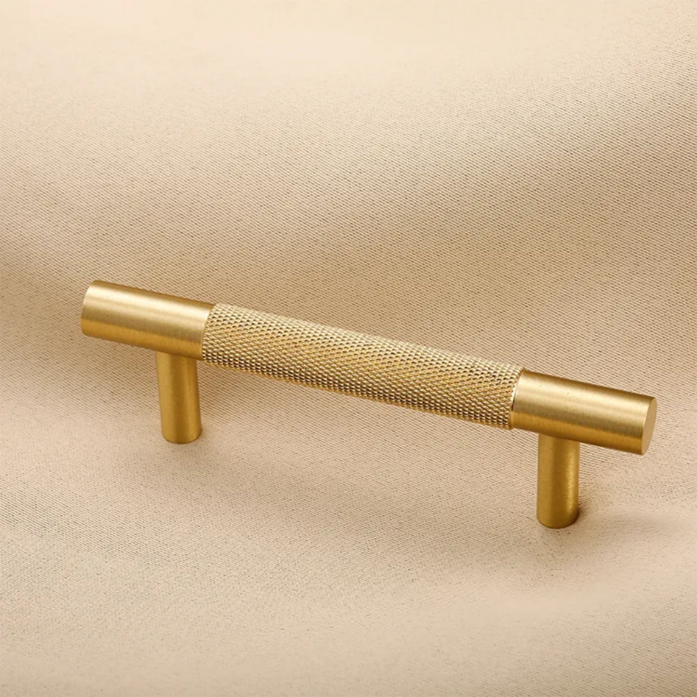 Comforsyco Knurled Round Bar Cabinet Handles and Knobs