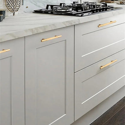 Comforsyco Knurled Round Bar Cabinet Handles and Knobs