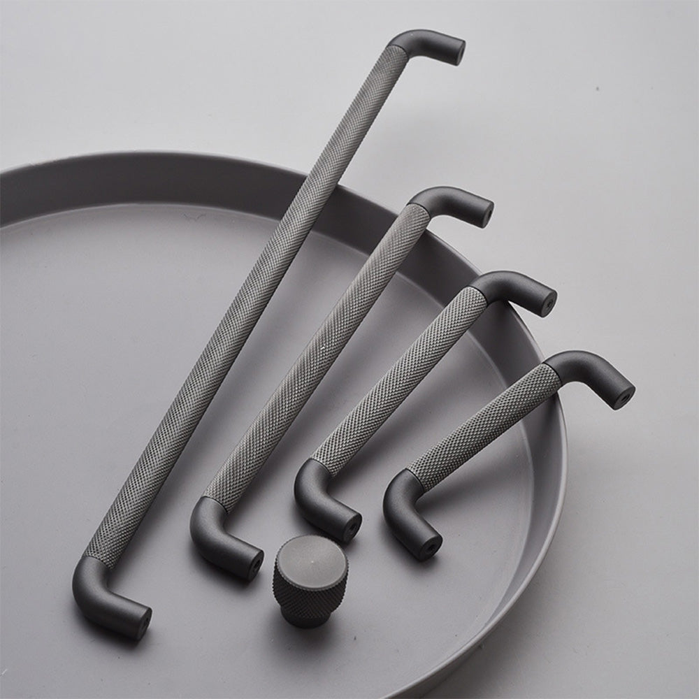 Comforsyco Knurled Zinc Alloy Cabinet Pulls and Knobs