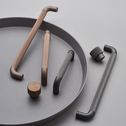 Comforsyco Knurled Zinc Alloy Cabinet Pulls and Knobs