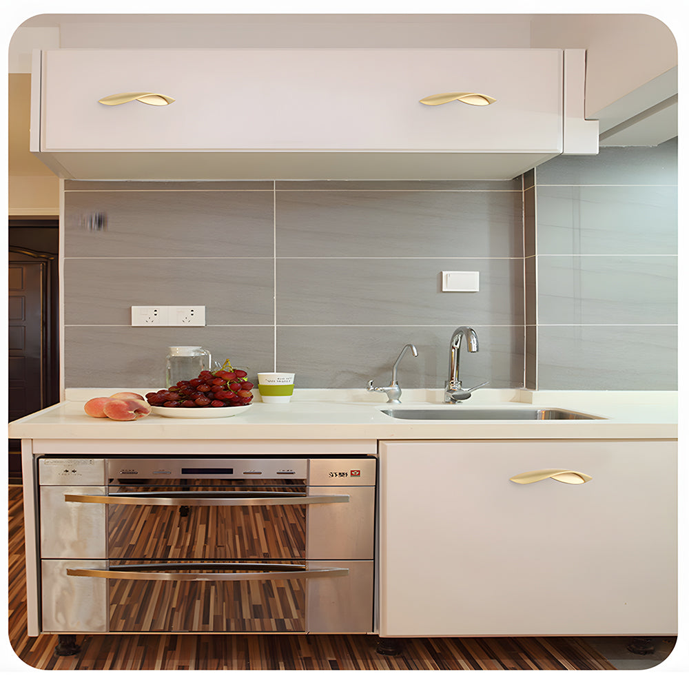 Comforsyco Leaf-Shaped Zinc Alloy Drawer Pulls and Cabinet Handles