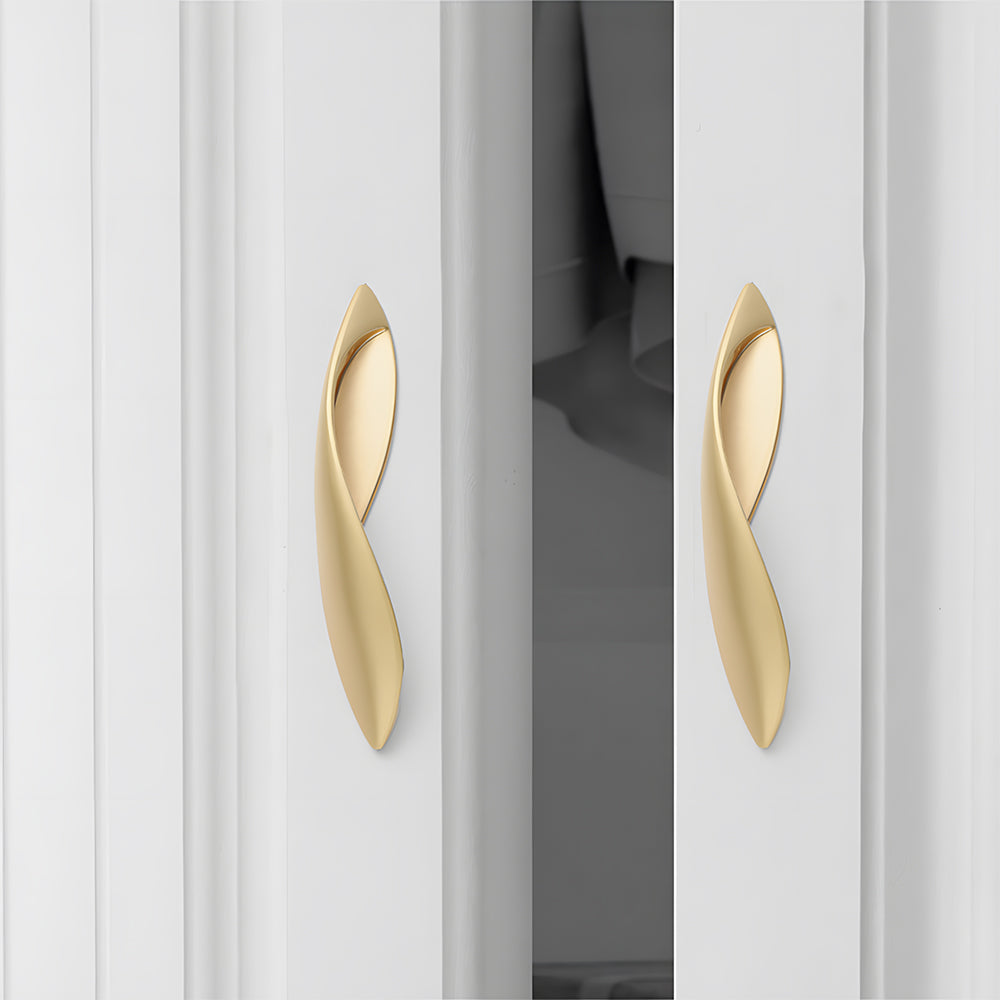 Comforsyco Leaf-Shaped Zinc Alloy Drawer Pulls and Cabinet Handles
