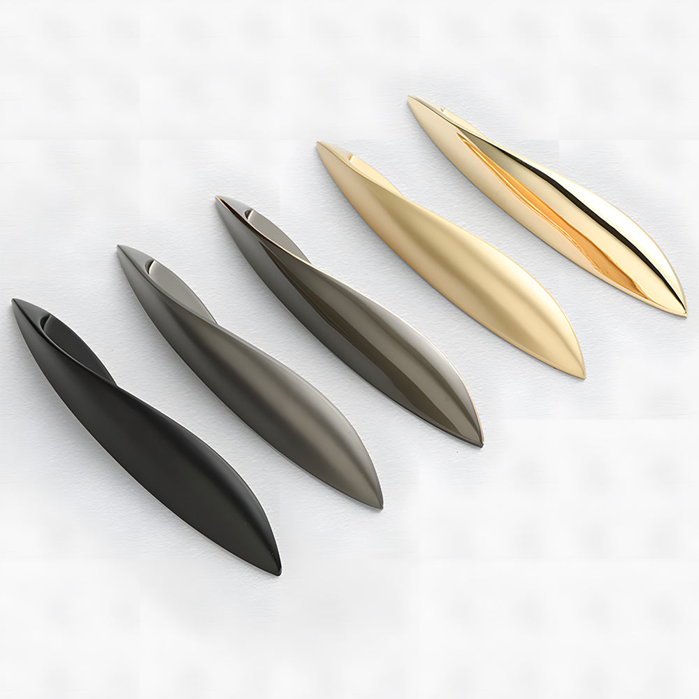 Comforsyco Leaf-Shaped Zinc Alloy Drawer Pulls and Cabinet Handles