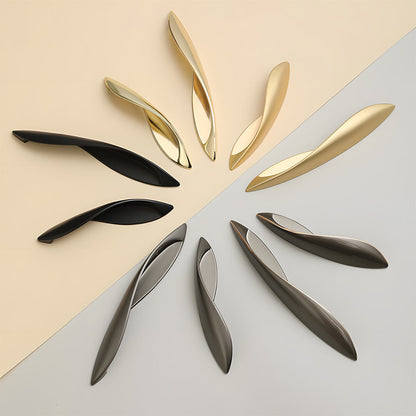 Comforsyco Leaf-Shaped Zinc Alloy Drawer Pulls and Cabinet Handles