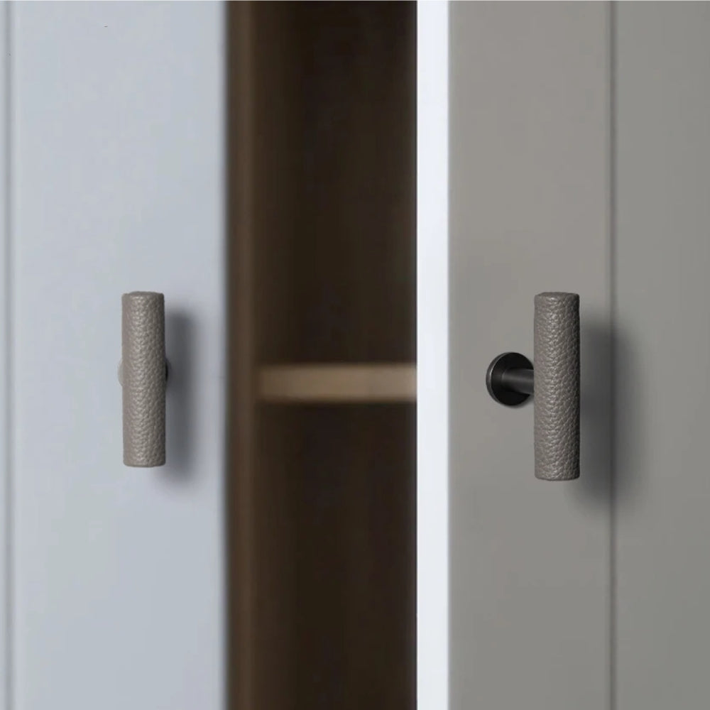 Comforsyco Leather Drawer Pulls Handles Wardrobe Dresser Knobs