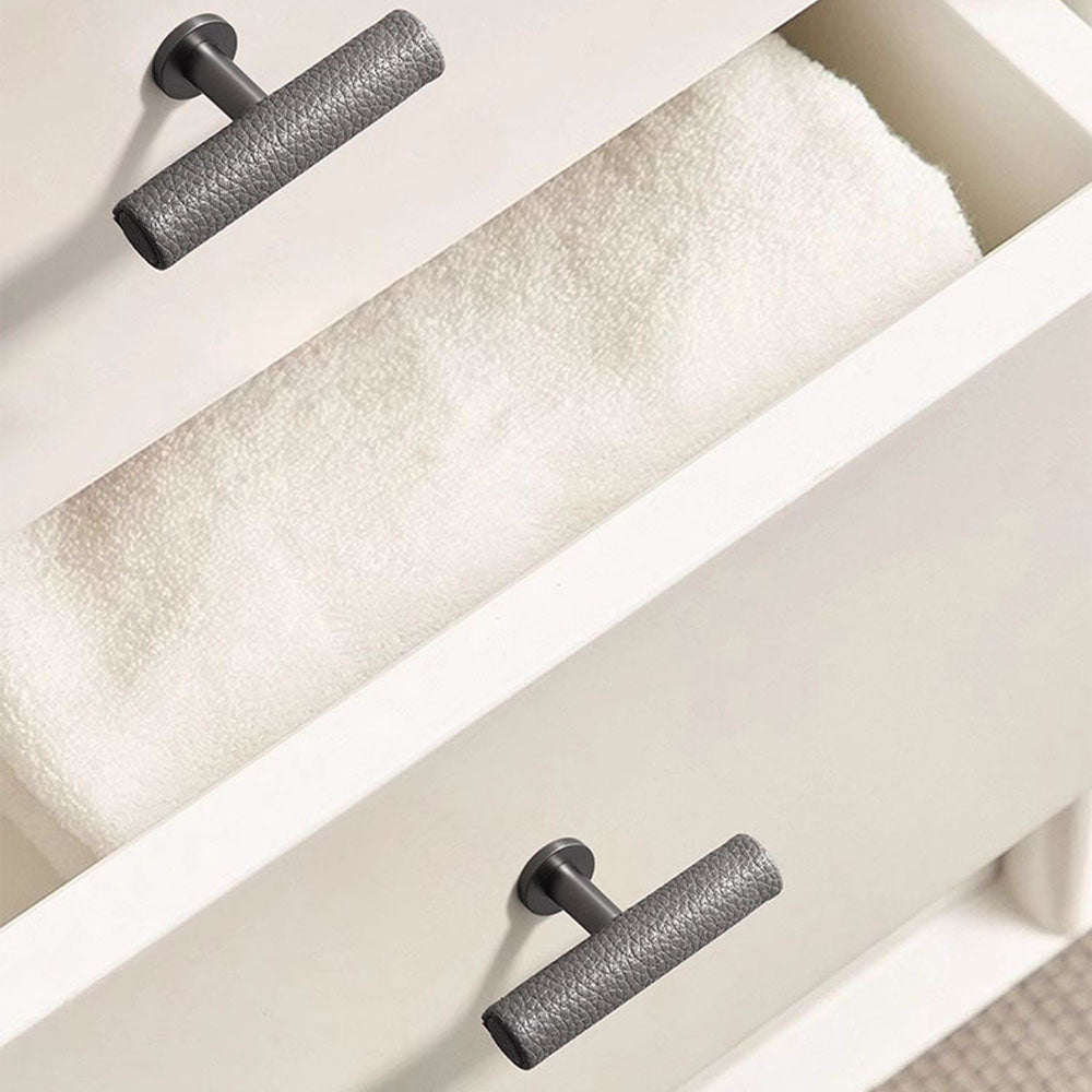 Comforsyco Leather Drawer Pulls Handles Wardrobe Dresser Knobs