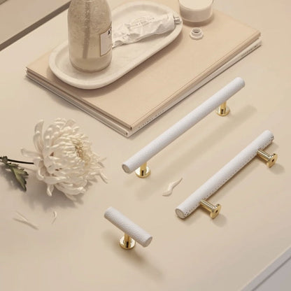 Comforsyco Leather Drawer Pulls Handles Wardrobe Dresser Knobs