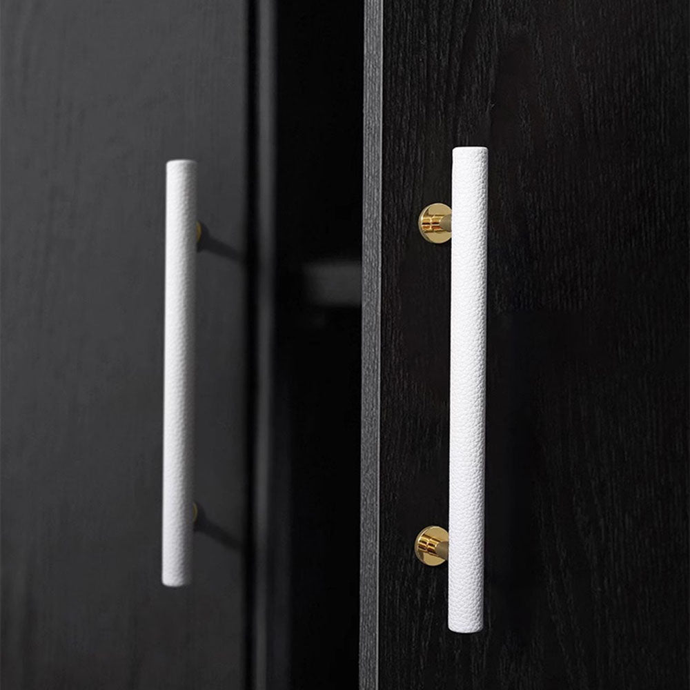 Comforsyco Leather Drawer Pulls Handles Wardrobe Dresser Knobs