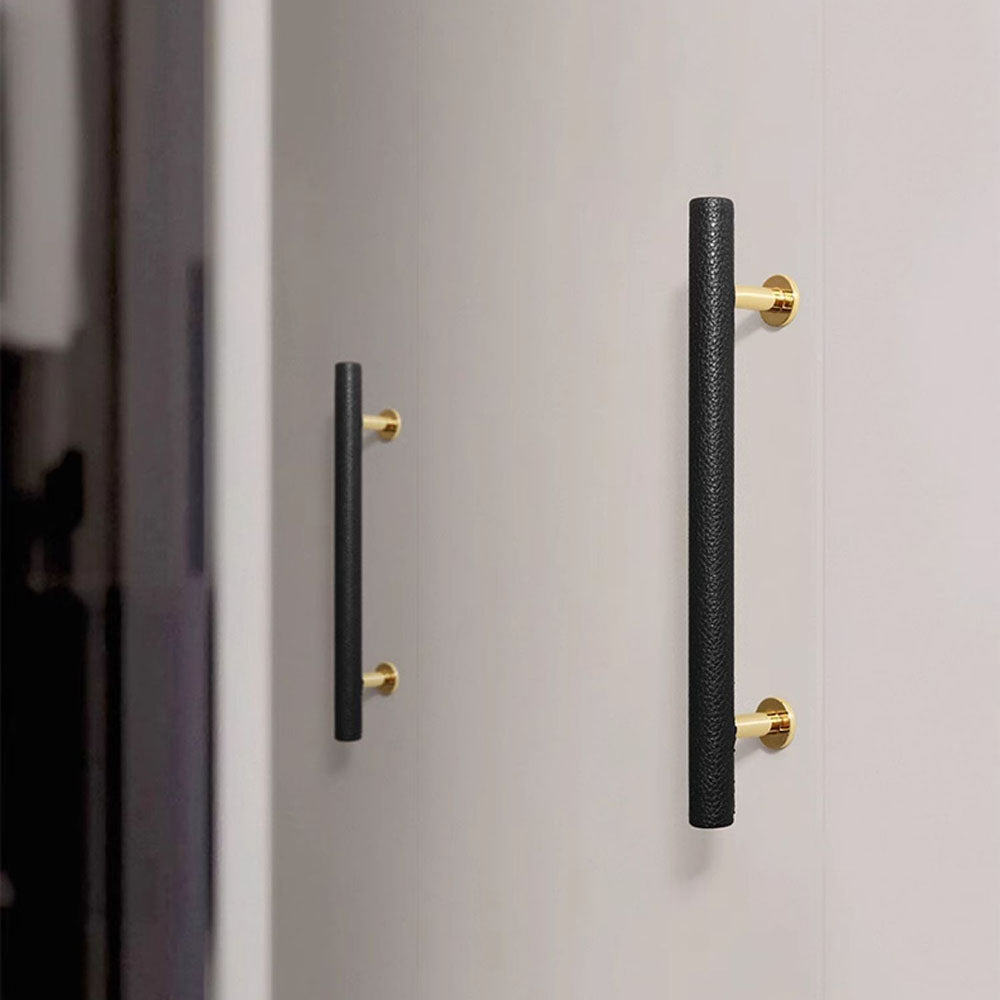 Comforsyco Leather Drawer Pulls Handles Wardrobe Dresser Knobs