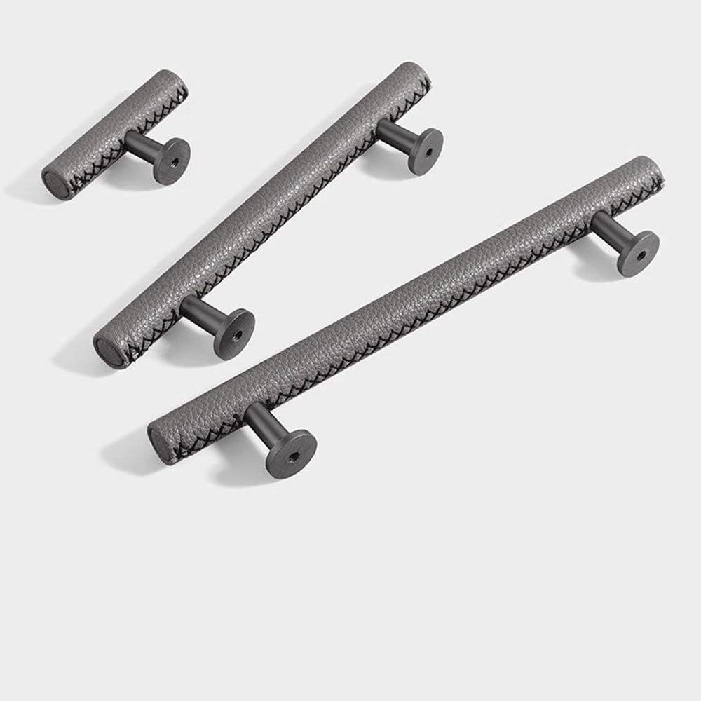 Comforsyco Leather Drawer Pulls Handles Wardrobe Dresser Knobs