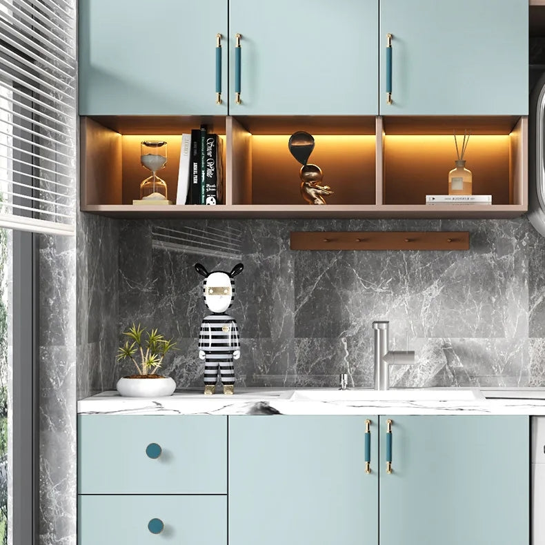 Comforsyco Leather Wrapped Brass Cabinet Pulls and Knobs