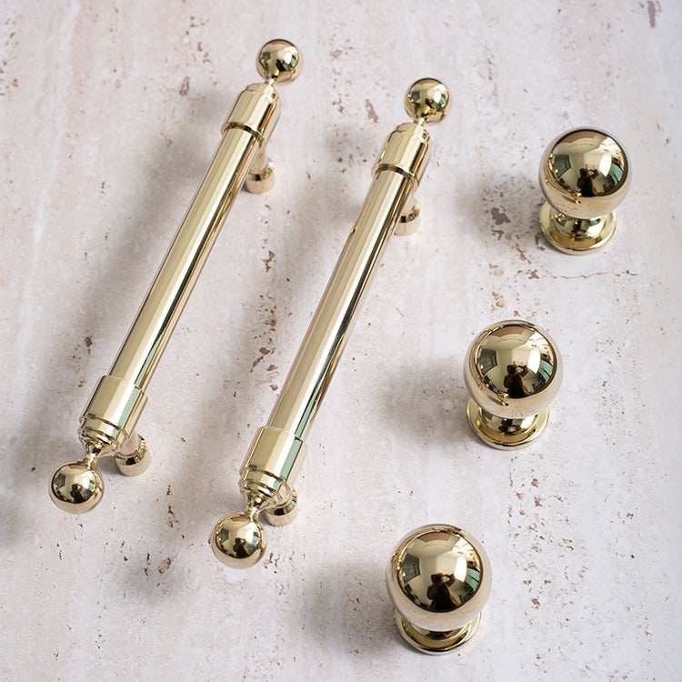 Comforsyco Long Brass Bar Gold Cabinet Handles