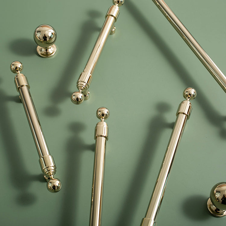 Comforsyco Long Brass Bar Gold Cabinet Handles