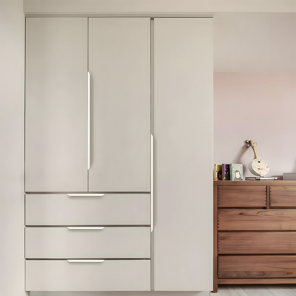 Comforsyco Long Multicolored Simple Invisible Finger Cabinet Drawer Handles