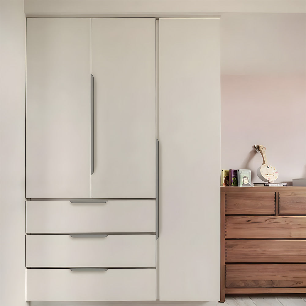 Comforsyco Long Multicolored Simple Invisible Finger Cabinet Drawer Handles
