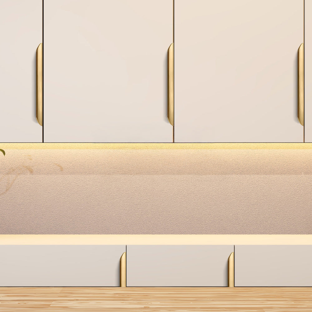 Comforsyco Long Multicolored Simple Invisible Finger Cabinet Drawer Handles