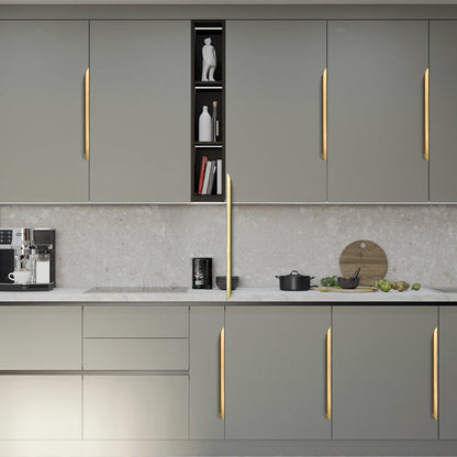 Comforsyco Long Multicolored Simple Invisible Finger Cabinet Drawer Handles