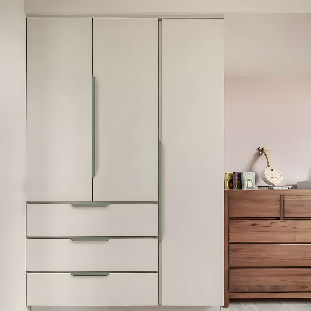 Comforsyco Long Multicolored Simple Invisible Finger Cabinet Drawer Handles