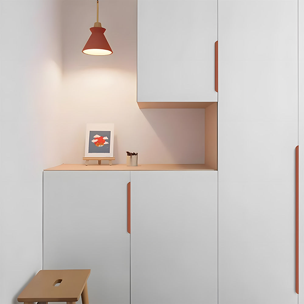 Comforsyco Long Multicolored Simple Invisible Finger Cabinet Drawer Handles