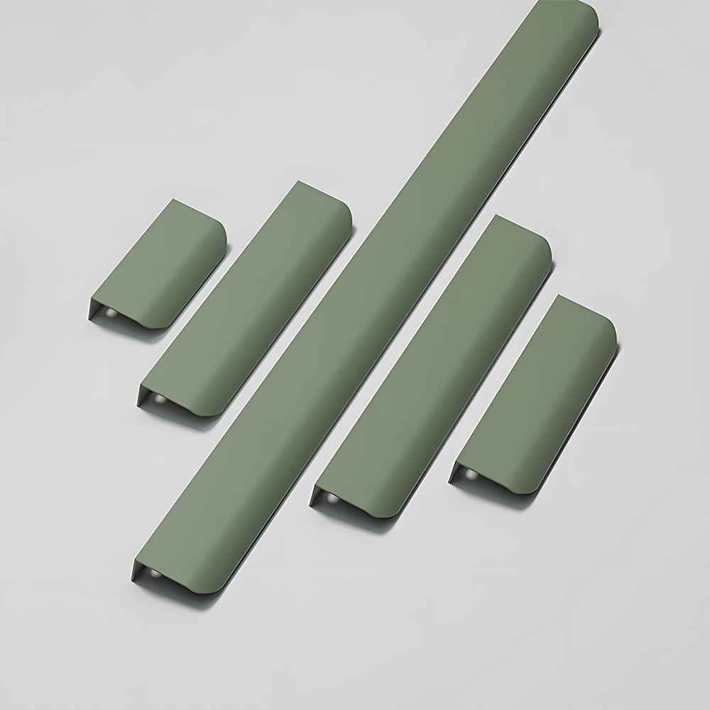 Comforsyco Long Multicolored Simple Invisible Finger Cabinet Drawer Handles