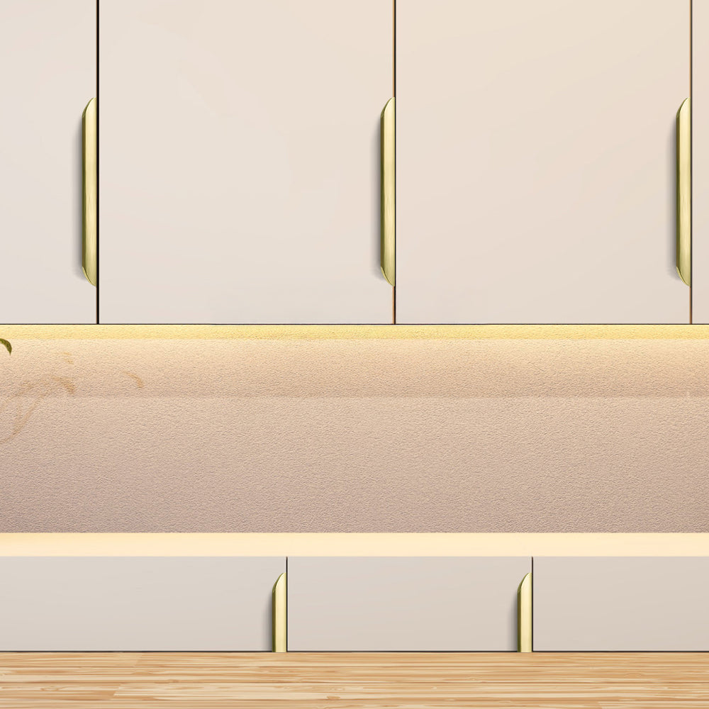 Comforsyco Long Multicolored Simple Invisible Finger Cabinet Drawer Handles