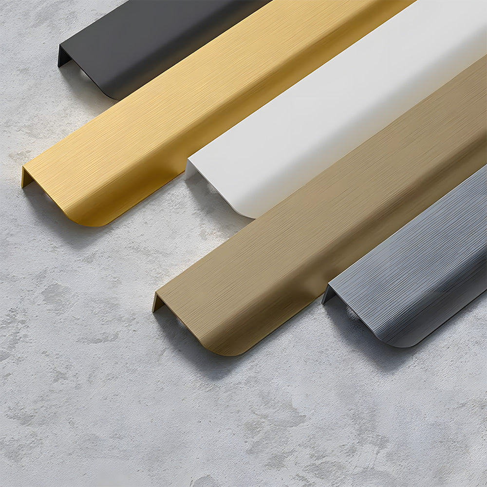 Comforsyco Long Multicolored Simple Invisible Finger Cabinet Drawer Handles