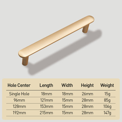 Comforsyco Long Strip Cabinet Handles and Knobs, Zinc Alloy