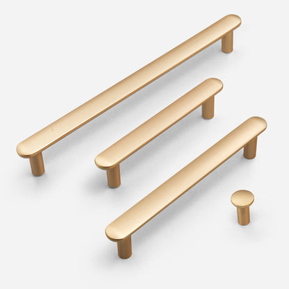 Comforsyco Long Strip Cabinet Handles and Knobs, Zinc Alloy