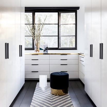 Comforsyco Low-Profile Flat Bar Cabinet Pulls and Handles