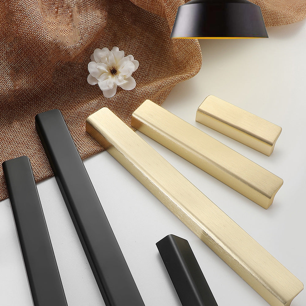 Comforsyco Low-Profile Flat Bar Cabinet Pulls and Handles