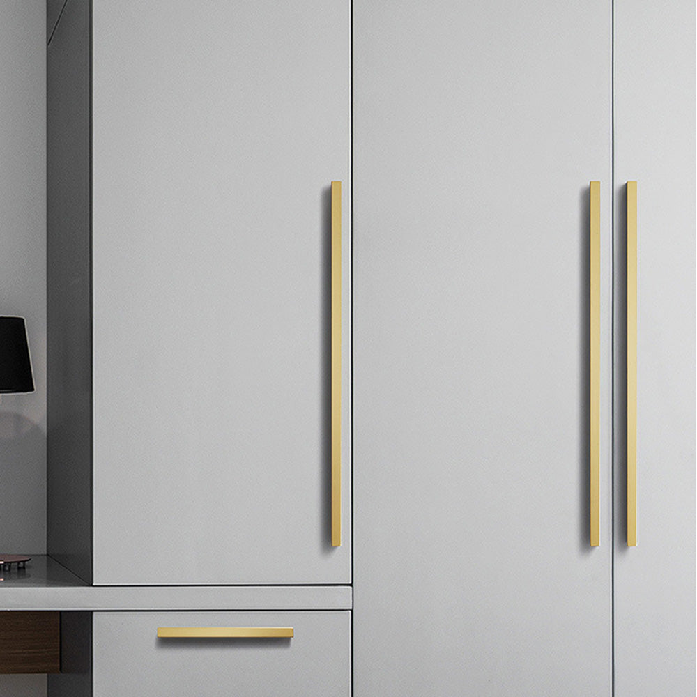 Comforsyco Low-Profile Flat Bar Cabinet Pulls and Handles