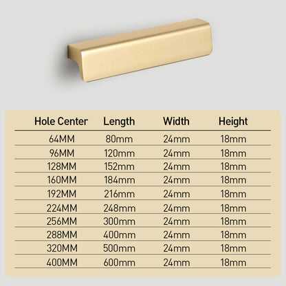 Comforsyco Low-Profile Flat Bar Cabinet Pulls and Handles