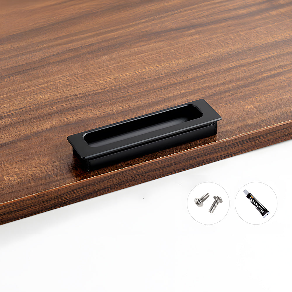 Comforsyco Low-Profile Recessed Finger Pull Cabinet Handles