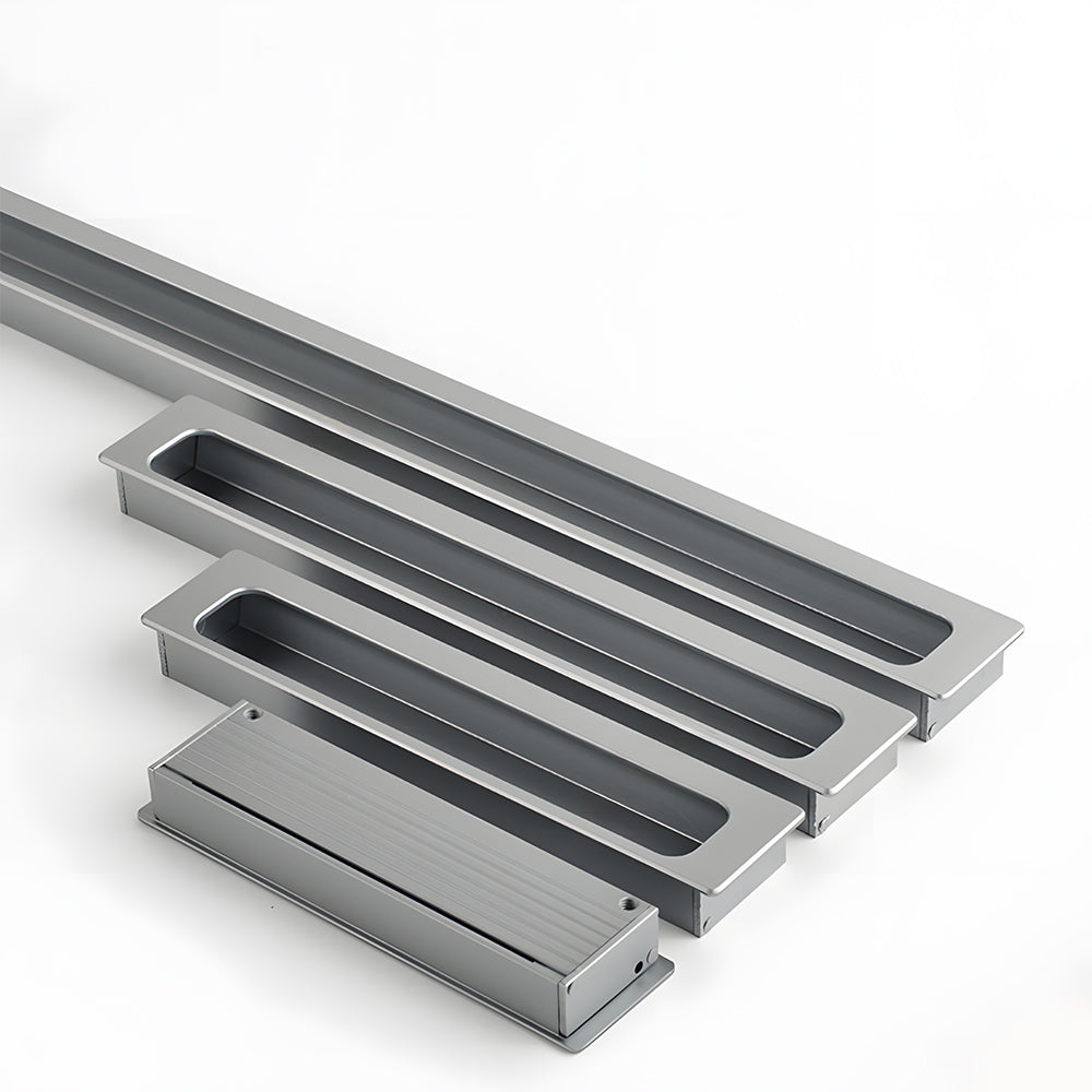 Comforsyco Low-Profile Recessed Finger Pull Cabinet Handles