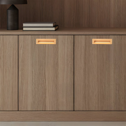 Comforsyco Low-Profile Recessed Finger Pull Cabinet Handles