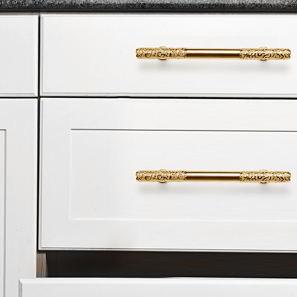 Comforsyco Luxury Gold Kitchen Wardrobe Bar Cabinet Pulls