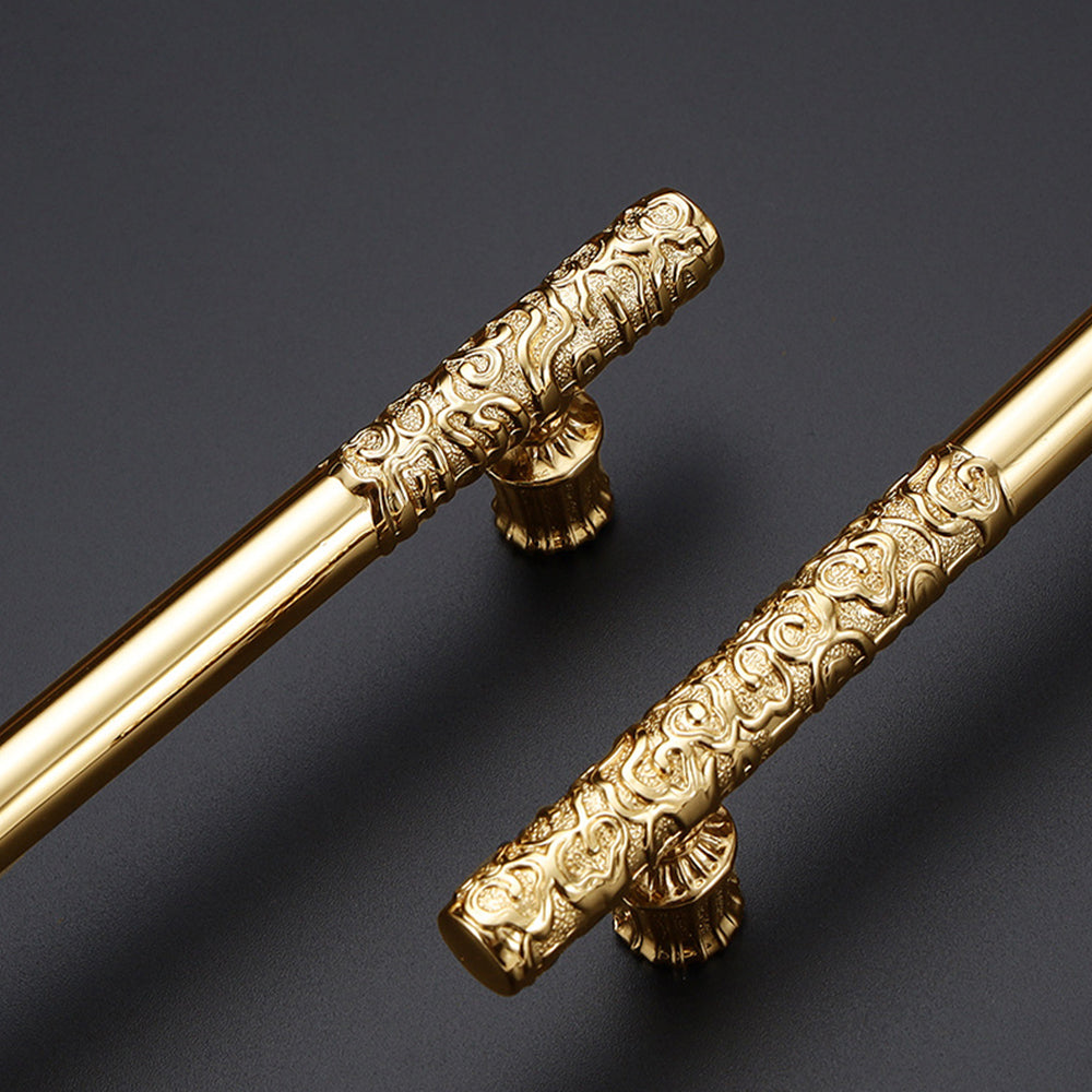 Comforsyco Luxury Gold Kitchen Wardrobe Bar Cabinet Pulls