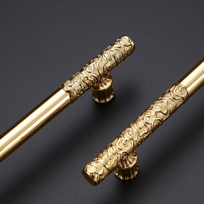 Comforsyco Luxury Gold Kitchen Wardrobe Bar Cabinet Pulls