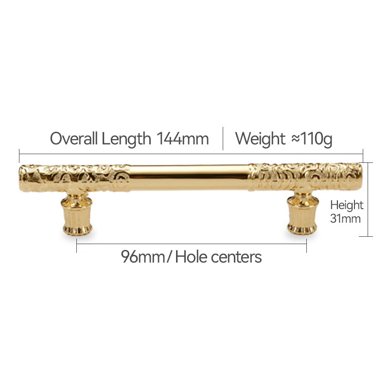Comforsyco Luxury Gold Kitchen Wardrobe Bar Cabinet Pulls