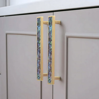 Comforsyco Marble Mother-of-Pearl Cabinet Pulls and Knobs