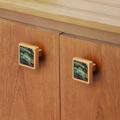 Comforsyco Marble Mother-of-Pearl Cabinet Pulls and Knobs