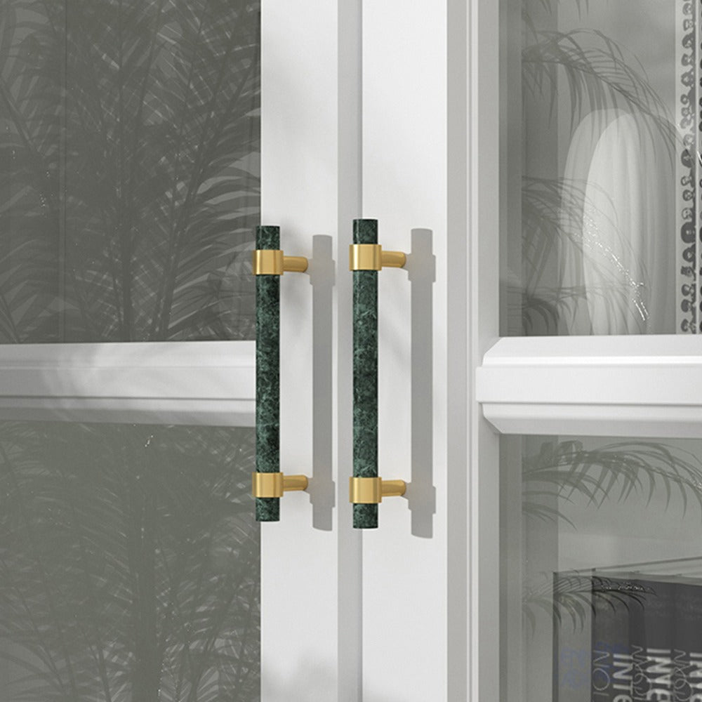 Comforsyco Marble Zinc Alloy T-Bar Cabinet Pulls