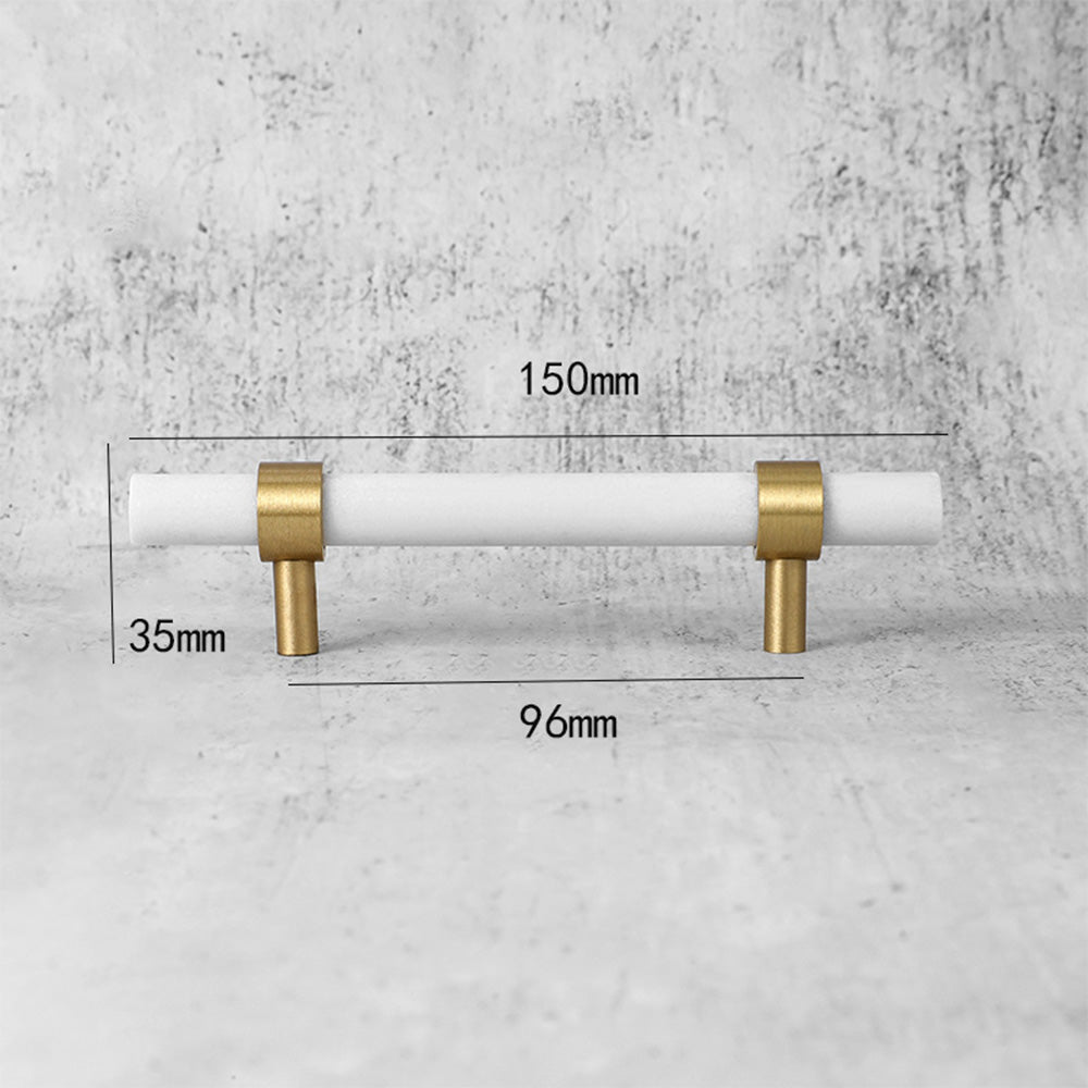 Comforsyco Marble Zinc Alloy T-Bar Cabinet Pulls